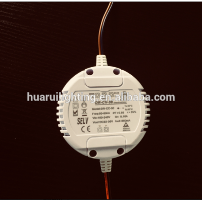 dimmable led driver constant current 700ma 900ma round shape led power supply